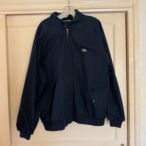 Vintage 90s Lacoste IZOD Bomber Jacket- Alligator Logo XL - Picture 1 of 5